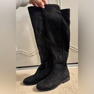 Nine West Black Over the Knee Boots